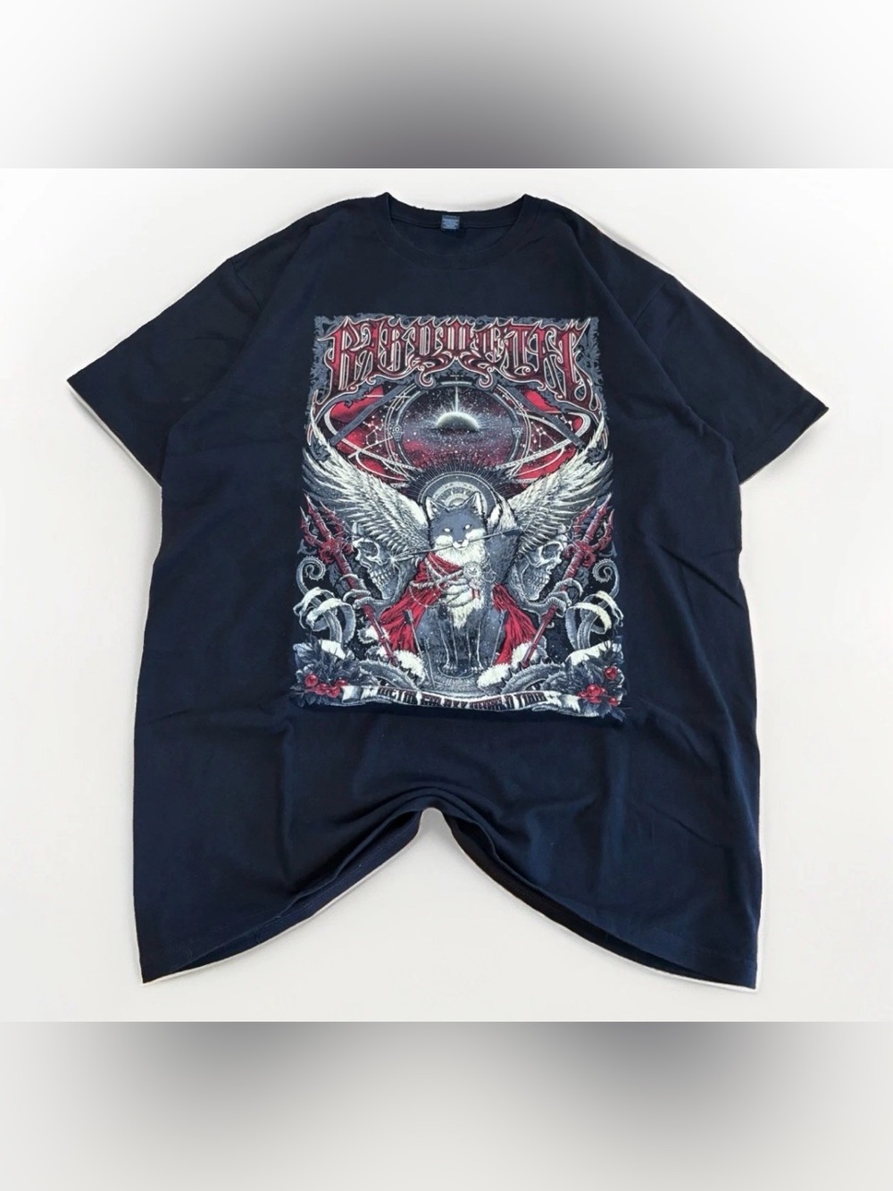 BABYMETAL 2019 Metal Galaxy World Tour T-Shirt Size Large USA Tour Tee Fox Band